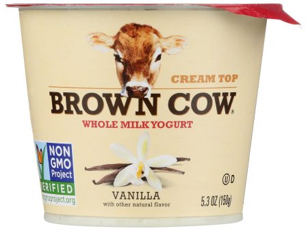 YOGURT BROWN COW VANILLA CREAM    5.3 OZ   088194340027 For Cheap