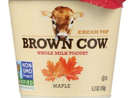 YOGURT BROWN COW MAPLE CREAM WHOLE MILK   5.3 OZ  88194703143 on Sale