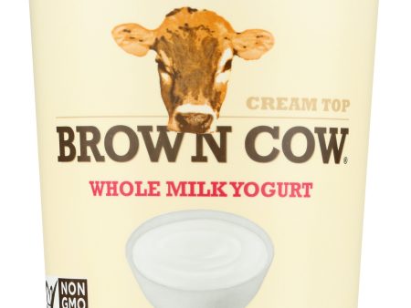 YOGURT BROWN COW PLAIN WHOLE MILK   32 OZ   088194340607 on Sale