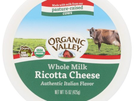 CHEESE ORGANIC VALLEY RICOTTA   15 OZ   093966002195 Online Hot Sale