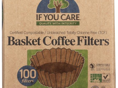 COFFEE FILTER IF YOU CARE BASKET   100 CT   770009001116 For Cheap