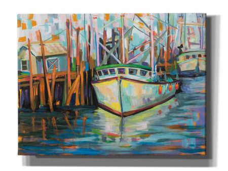 At the Dock  by Jeanette Vertentes, Giclee Canvas Wall Art For Discount