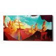 Low Poly Pyramid  by Jonathan Lam, Giclee Canvas Wall Art For Sale