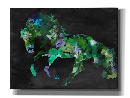 Beautiful Floral Horse 2-3  by Irena Orlov, Canvas Wall Art For Cheap