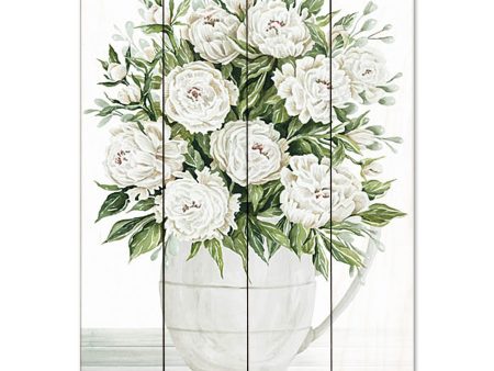 CIN3669PAL - Peonies on White I - 12x16 Cheap