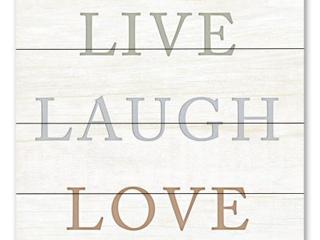 YND235PAL - Live, Laugh, Love - 12x12 Cheap